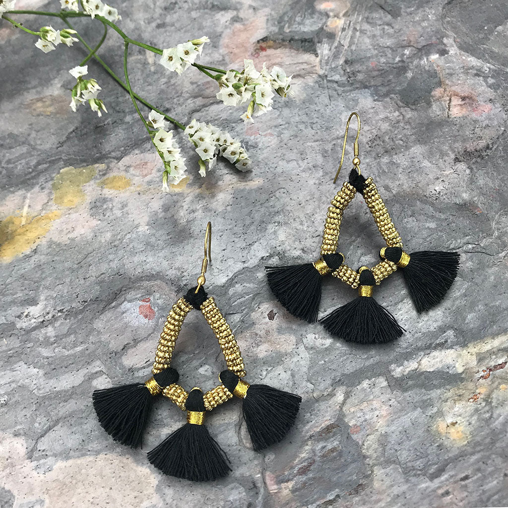 
                  
                    Nira Fringe Earrings by SLATE + SALT
                  
                