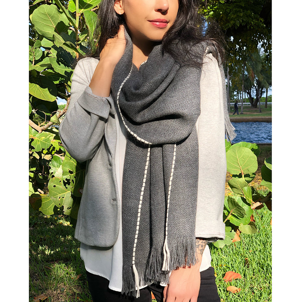 
                  
                    Andes Charcoal Baby Alpaca Scarf by SLATE + SALT
                  
                