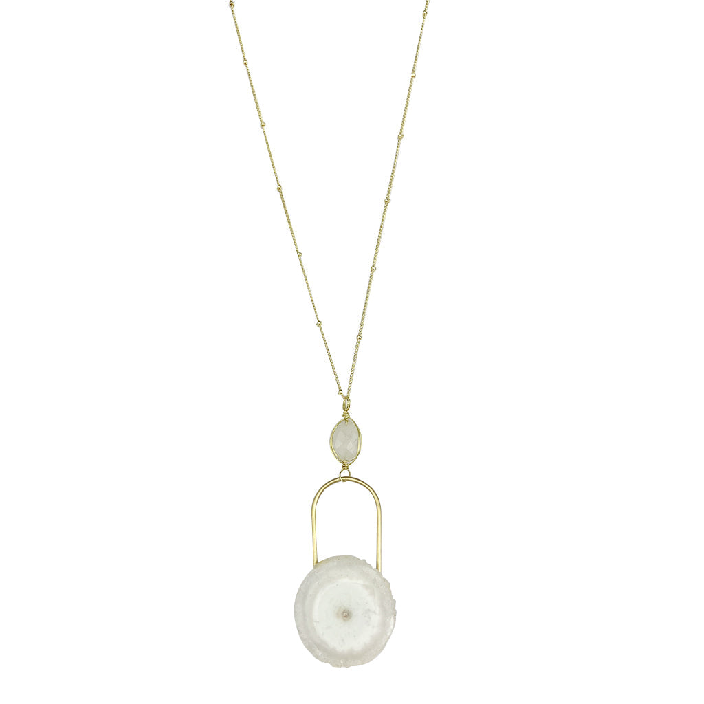 
                  
                    Solar Quartz Eye Necklace by SLATE + SALT
                  
                