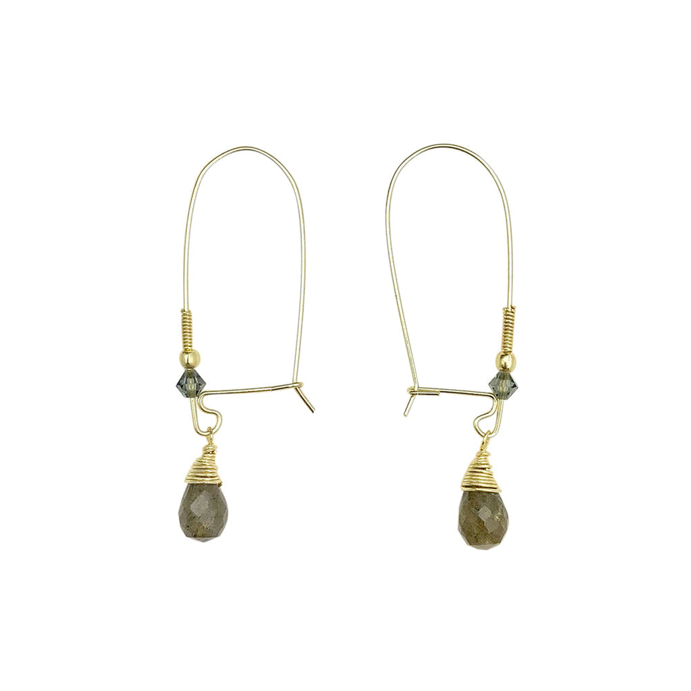 Labradorite Drop Earrings by SLATE + SALT