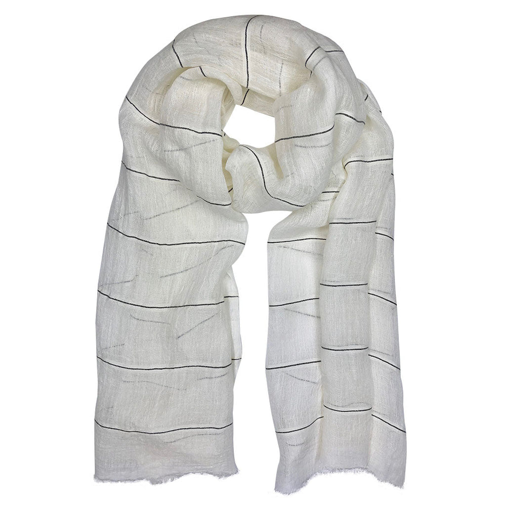 Gauze Stripe Linen Wrap by SLATE + SALT