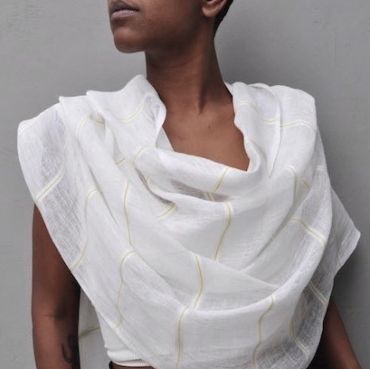 
                  
                    Gauze Stripe Linen Wrap by SLATE + SALT
                  
                