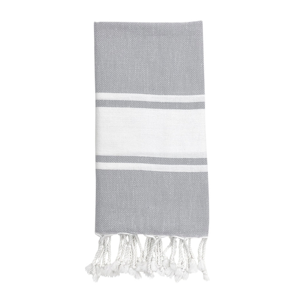 Essential Stripe Turkish Hand Towel by SLATE + SALT