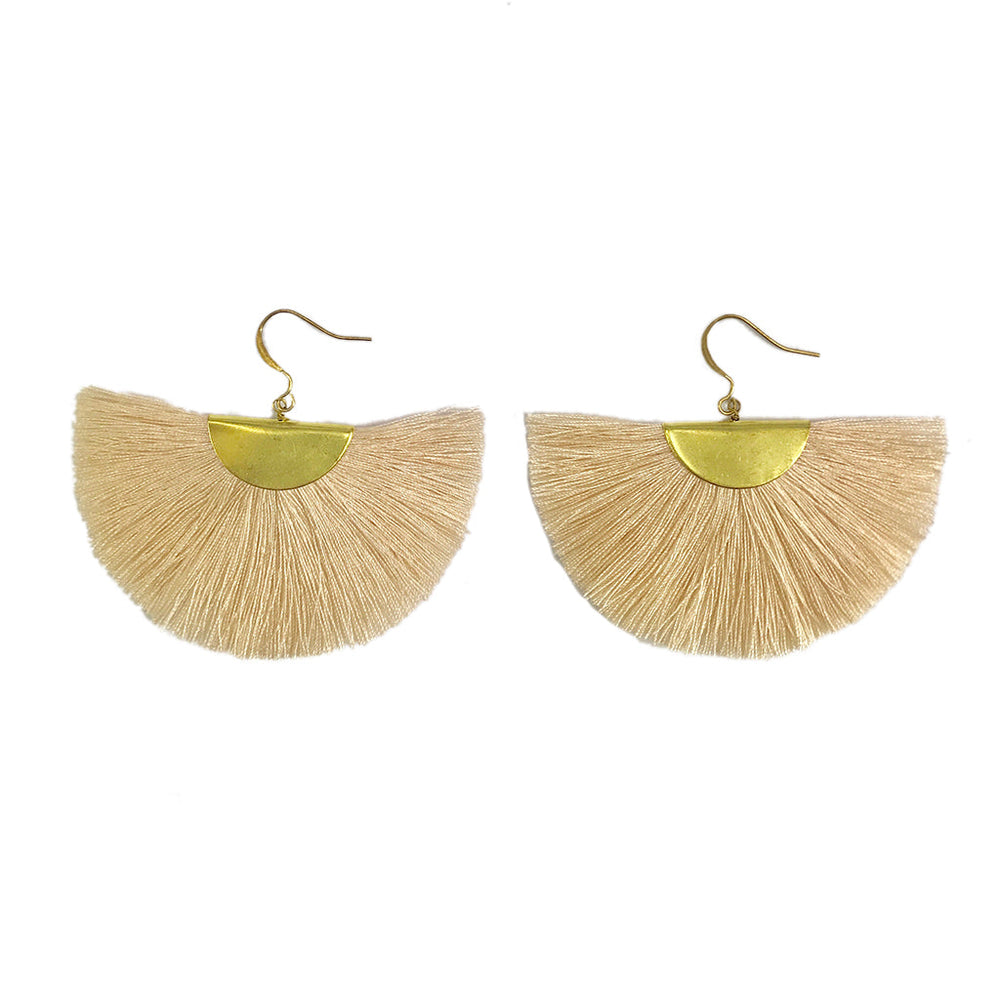 Half Moon Fan Earrings by SLATE + SALT