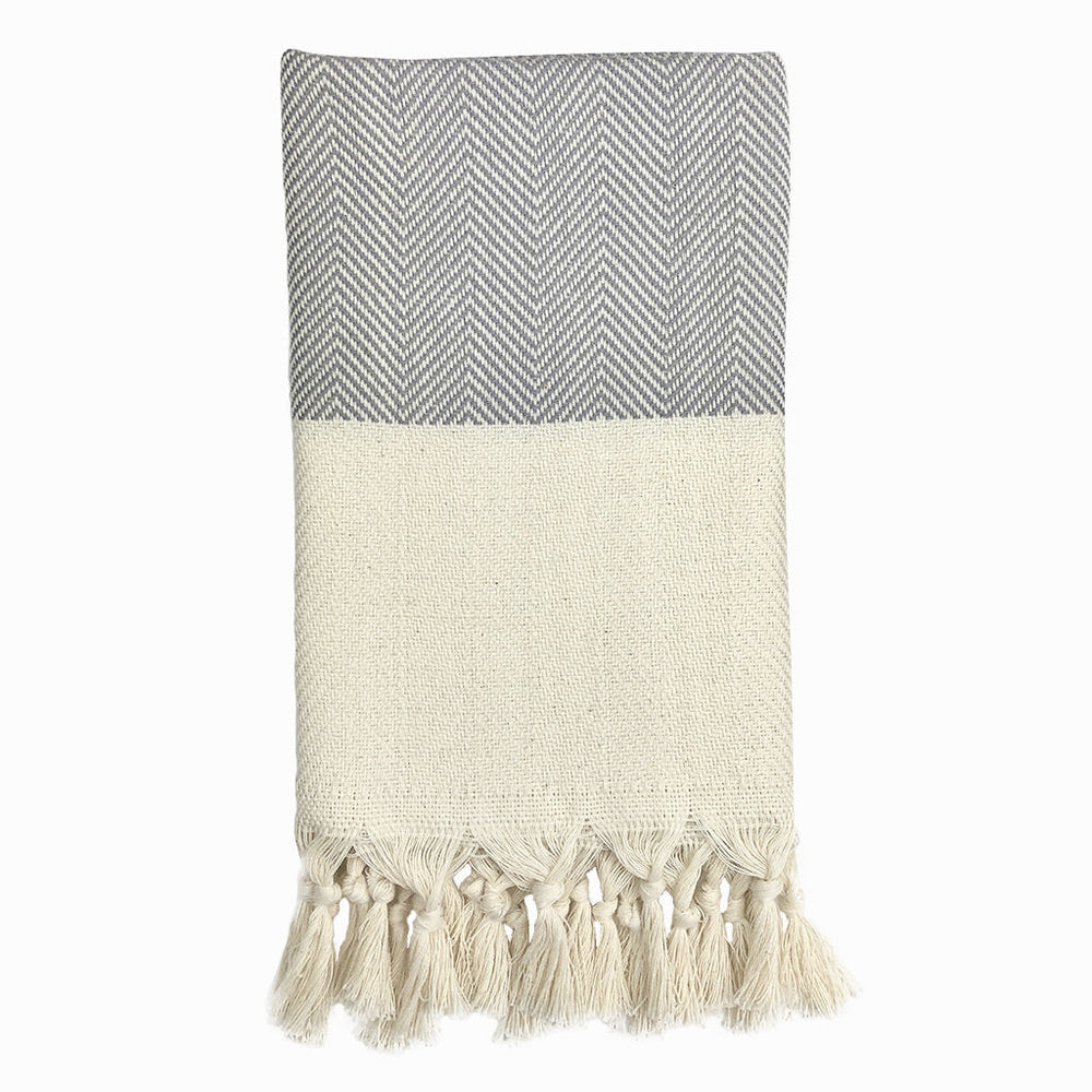 
                  
                    Herringbone Turkish Hand Towel by SLATE + SALT
                  
                