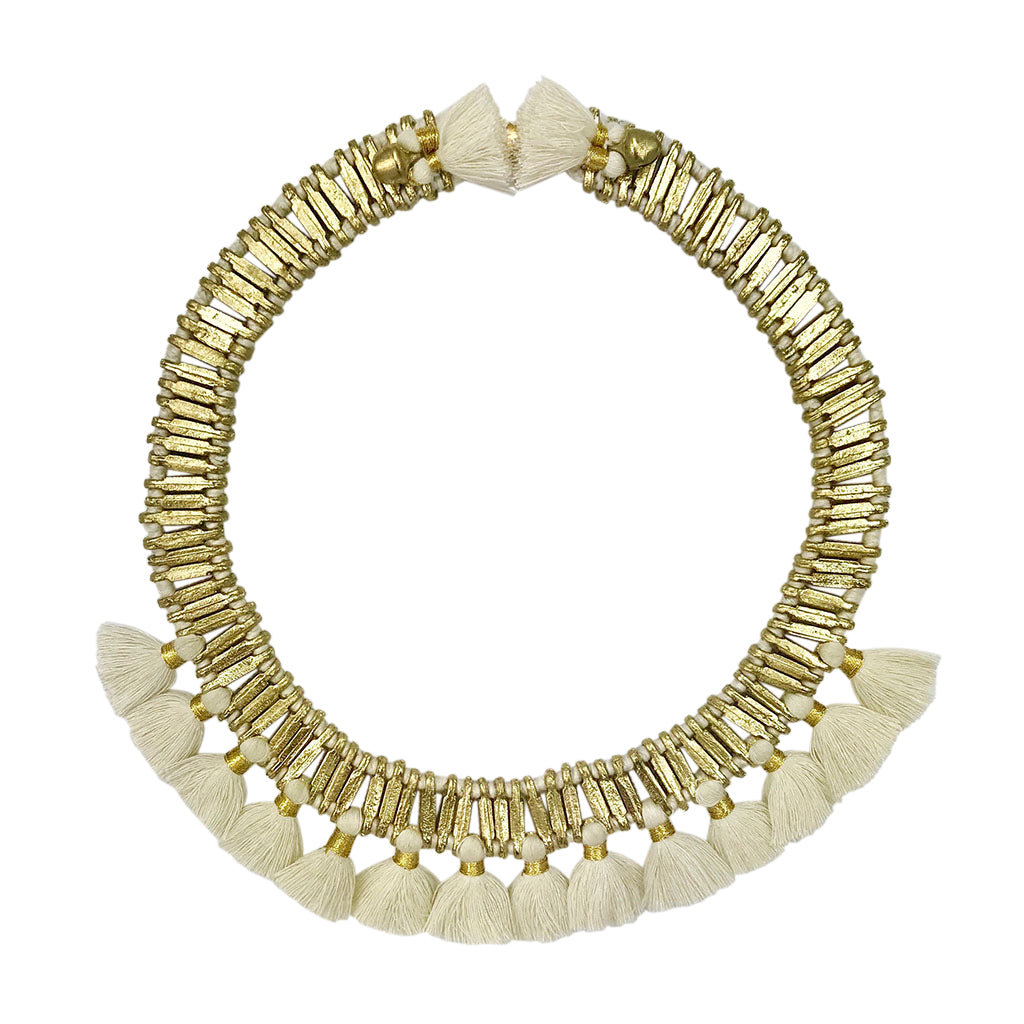 
                  
                    Temple Tassel Collar Necklace by SLATE + SALT
                  
                