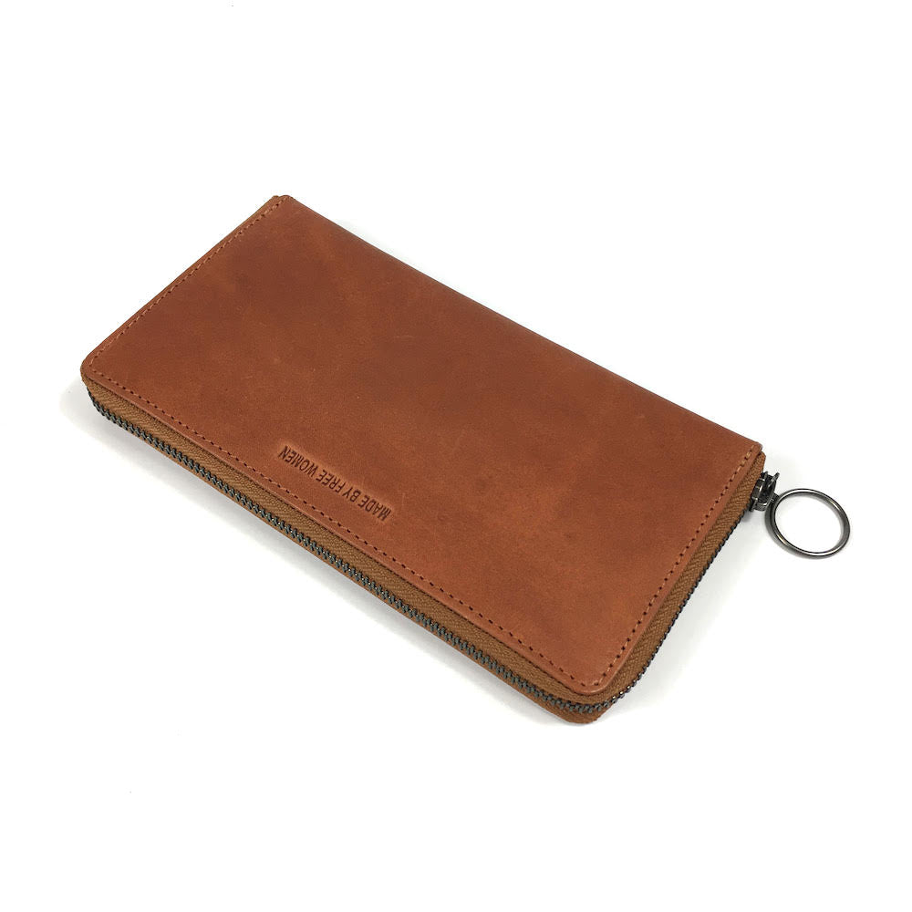 ZIP WALLET CAMEL by MADE FREE®