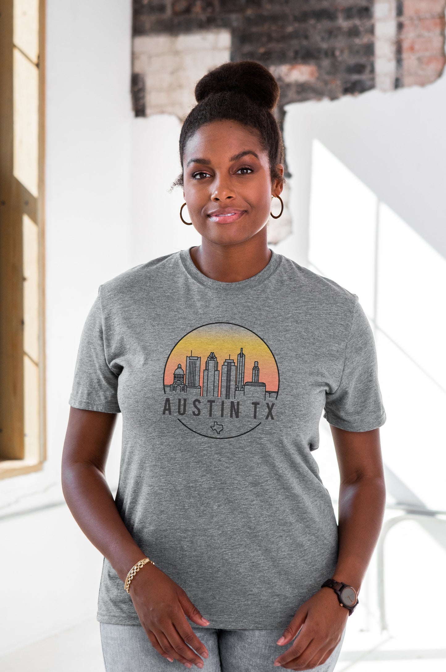
                  
                    Austin Skyline Unisex Eco-Triblend Tee
                  
                