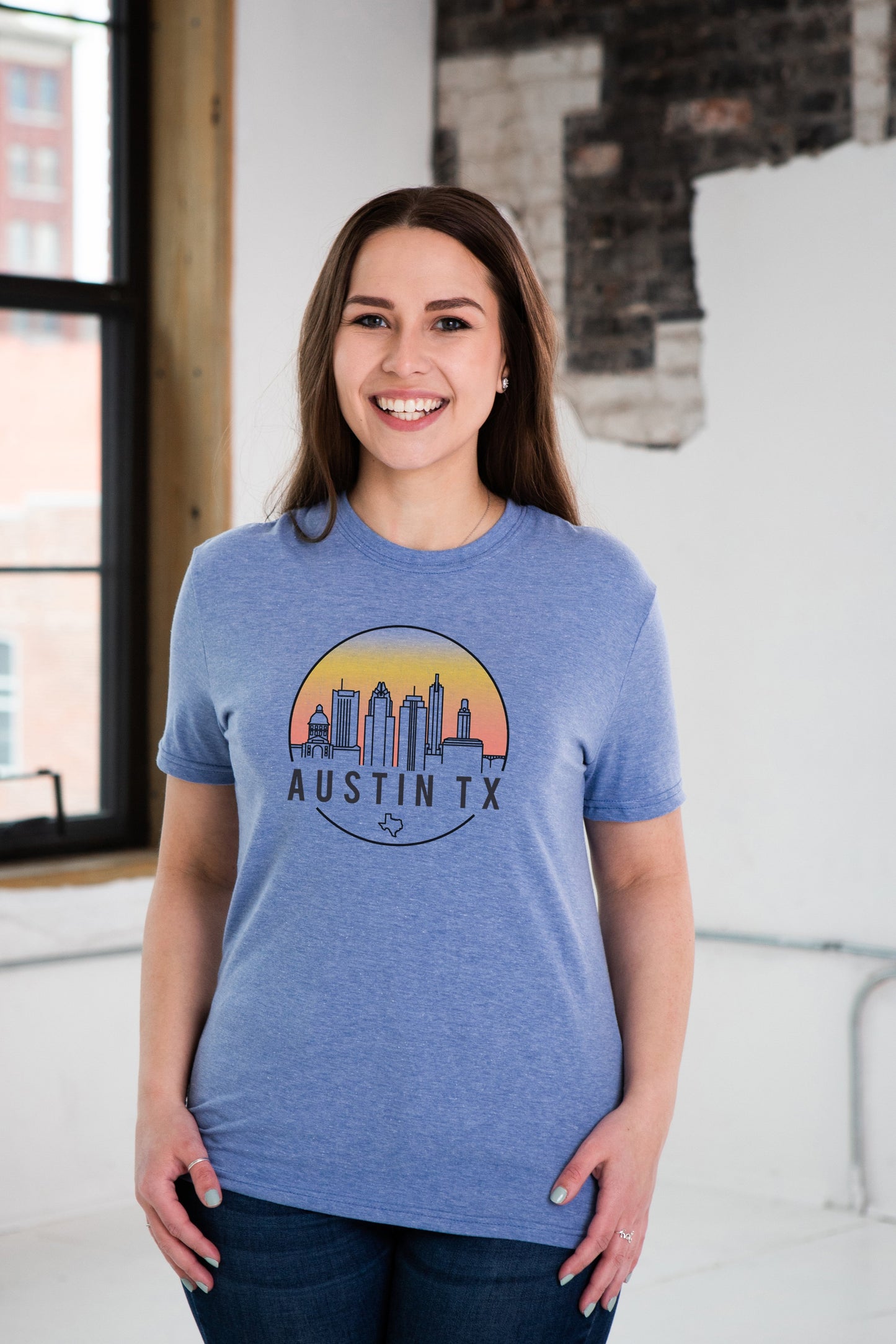 
                  
                    Austin Skyline Unisex Eco-Triblend Tee
                  
                
