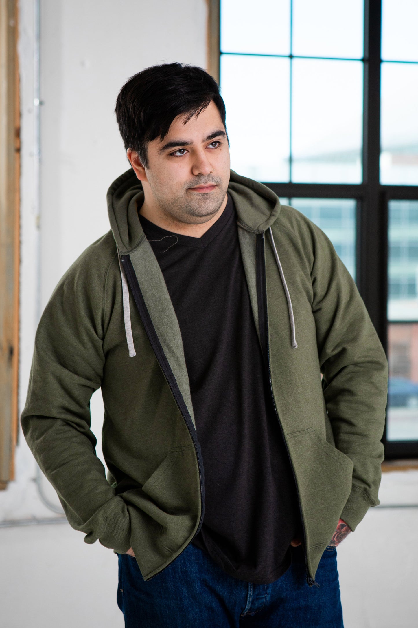 
                  
                    Unisex Heathered Full Zip Hoodie
                  
                