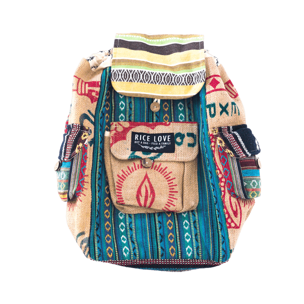 
                  
                    Recycled Rice Bag Travel Backpack by Rice Love
                  
                