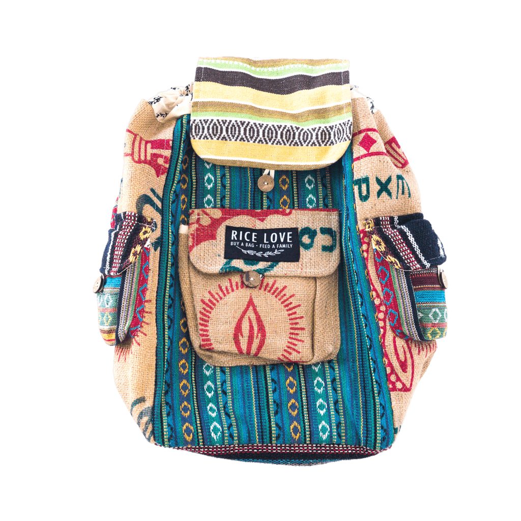 
                  
                    Recycled Rice Bag Travel Backpack by Rice Love
                  
                