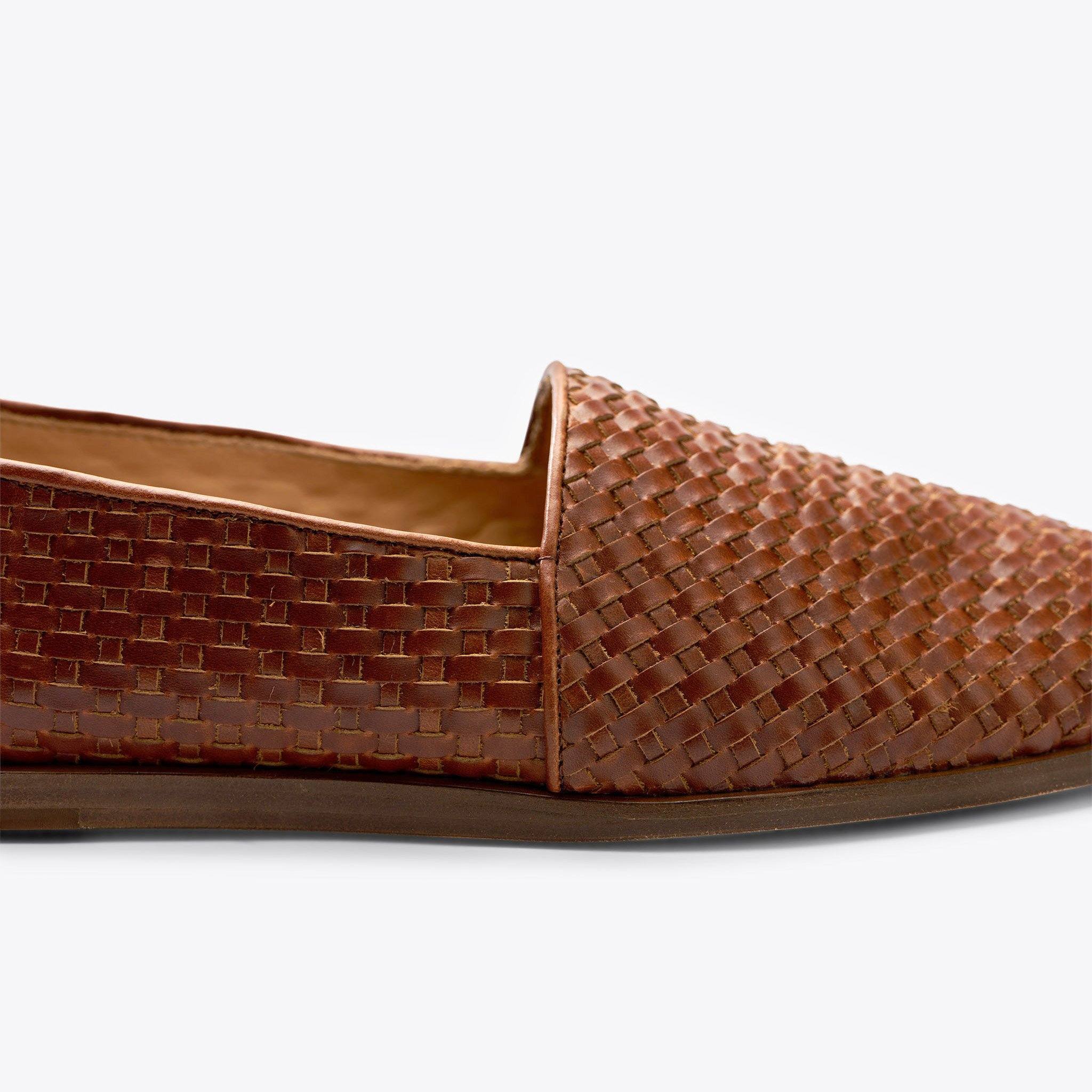 Alejandro Woven Slip On Woven Brandy