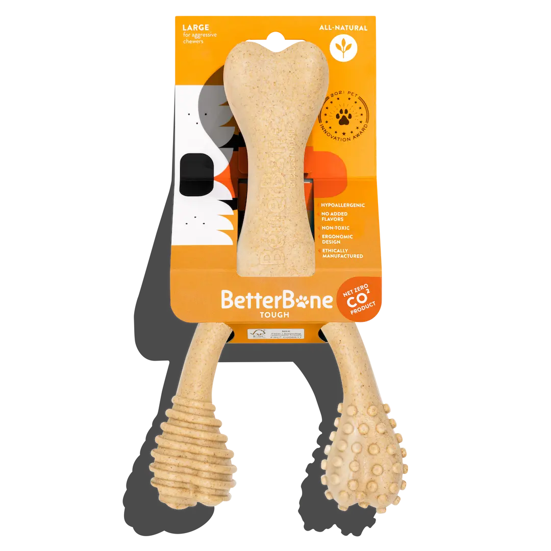 
                  
                    BetterBone TOUGH — Sustainable All-Natural Dental Cleaning Chew for Superchewer Dogs & Puppies by The Better Bone Natural Dog Bone
                  
                