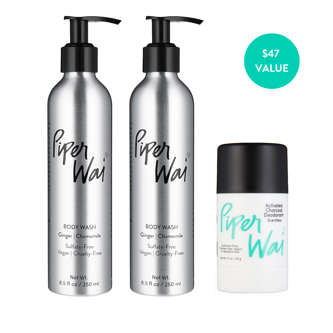 
                  
                    The Blissful Trio | Scentless Set for Sensitive Skin by PiperWai Natural Deodorant
                  
                