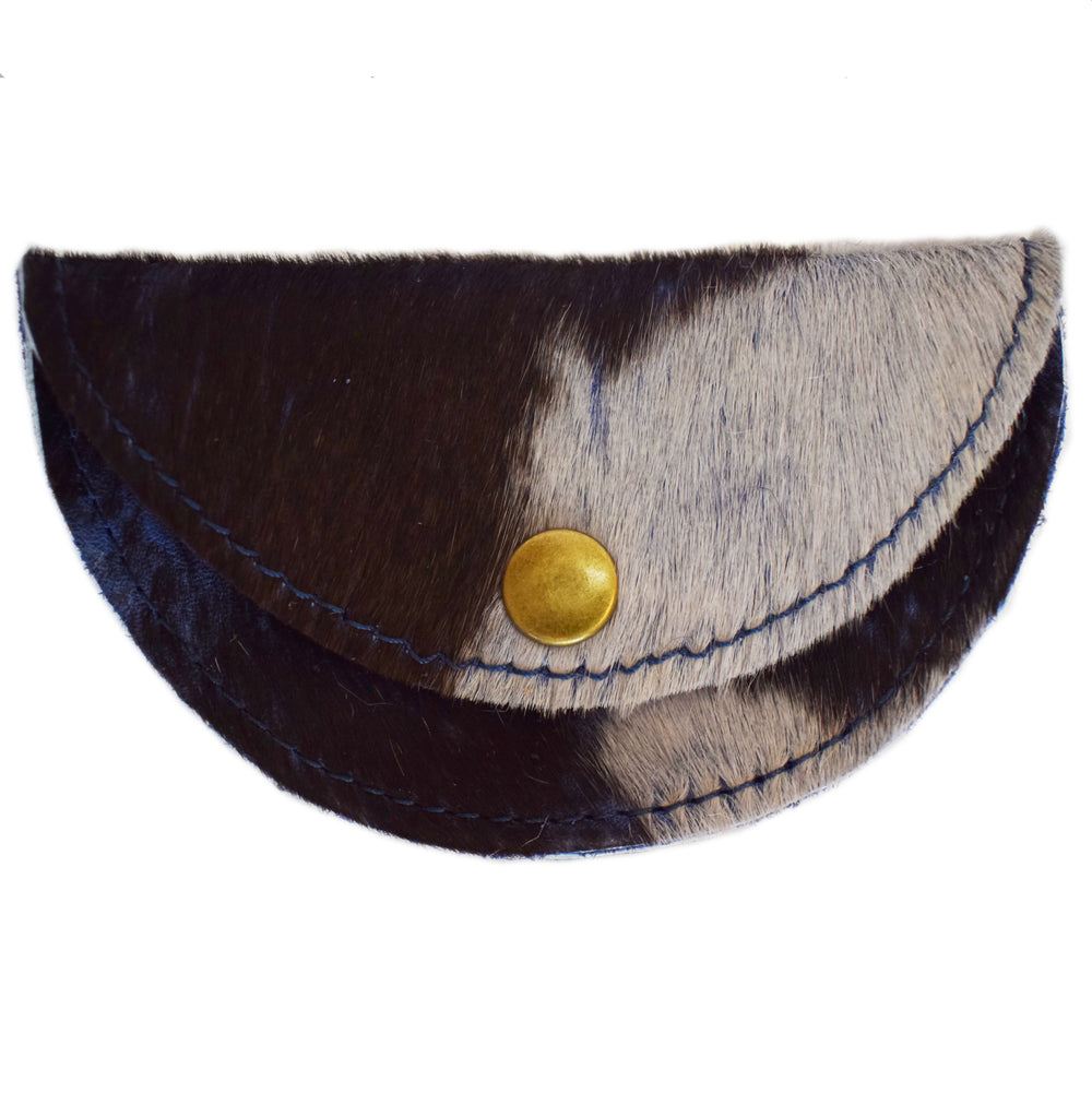 Half-Moon Pouch in Stone Blue