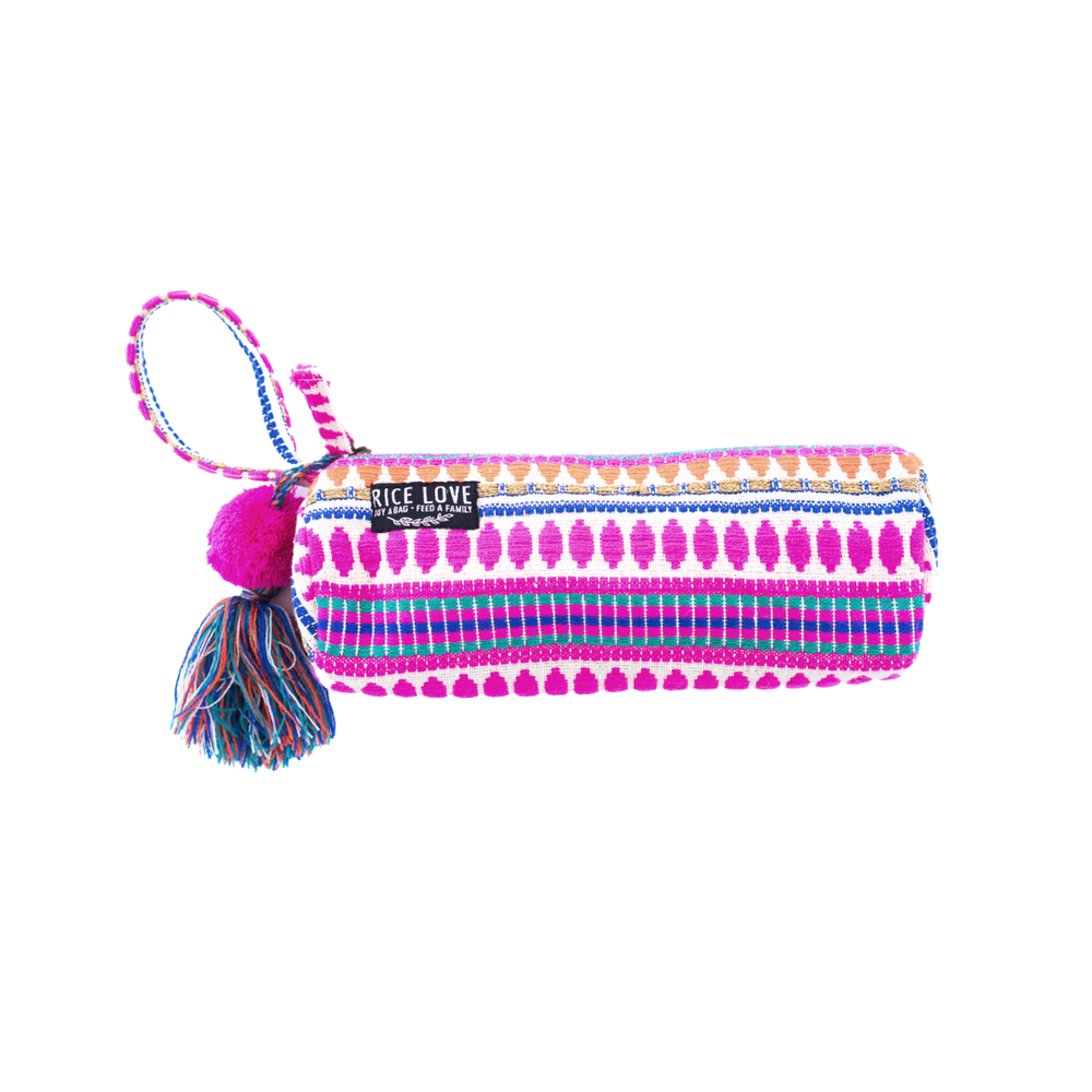Embroidered Zipper Pouch - Arya by Rice Love