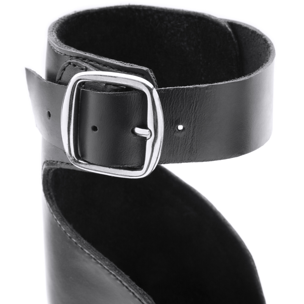 
                  
                    The Camila Leather Flatform Sandal
                  
                
