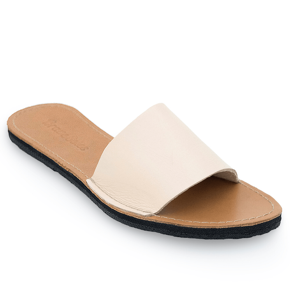
                  
                    The Linda Leather Slide Sandal
                  
                