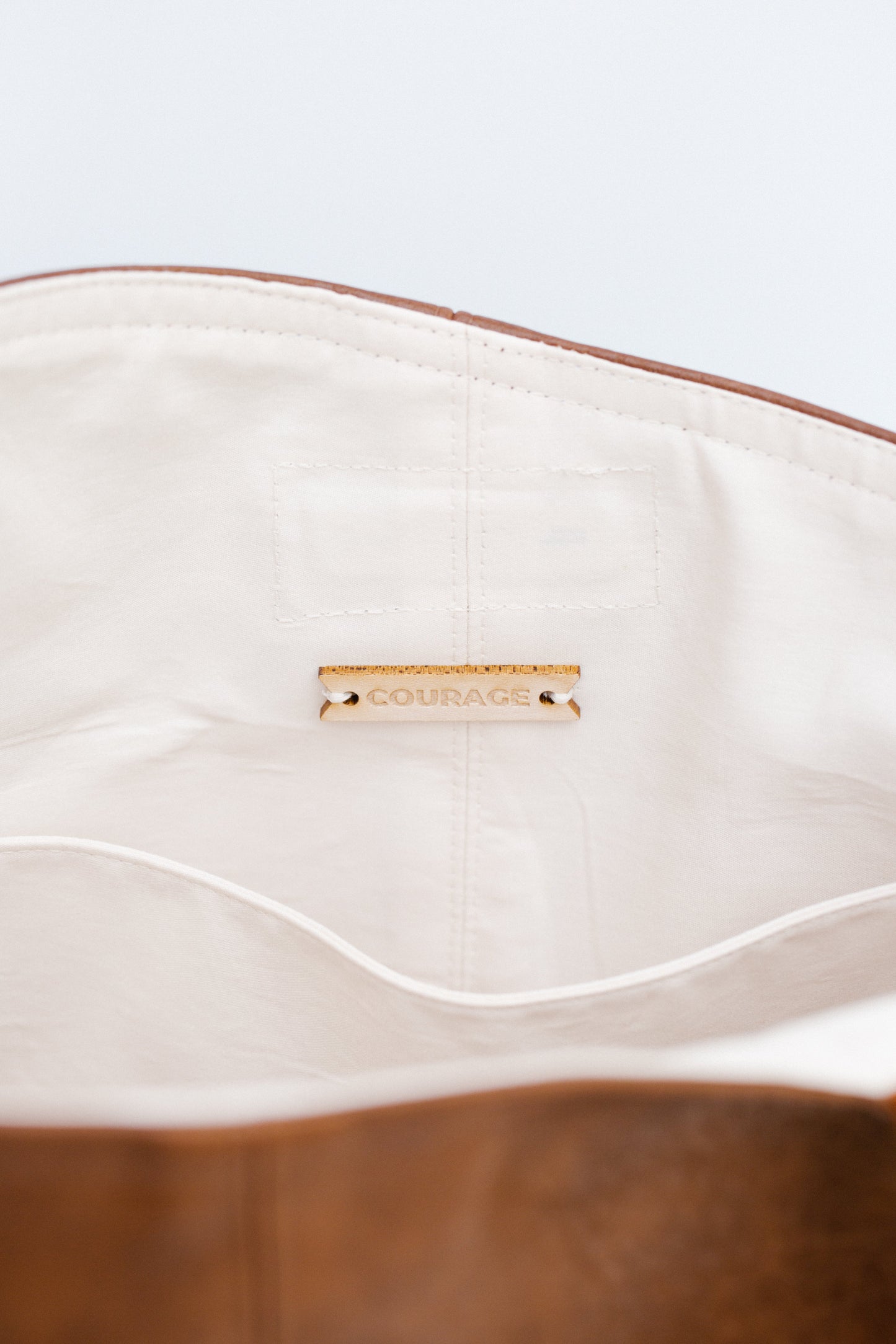 
                  
                    OVERCOMER tote bag | CHESTNUT by Carry Courage
                  
                