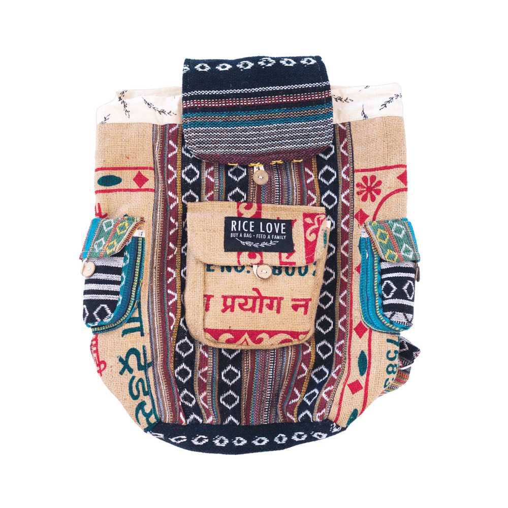 
                  
                    Recycled Rice Bag Travel Backpack by Rice Love
                  
                