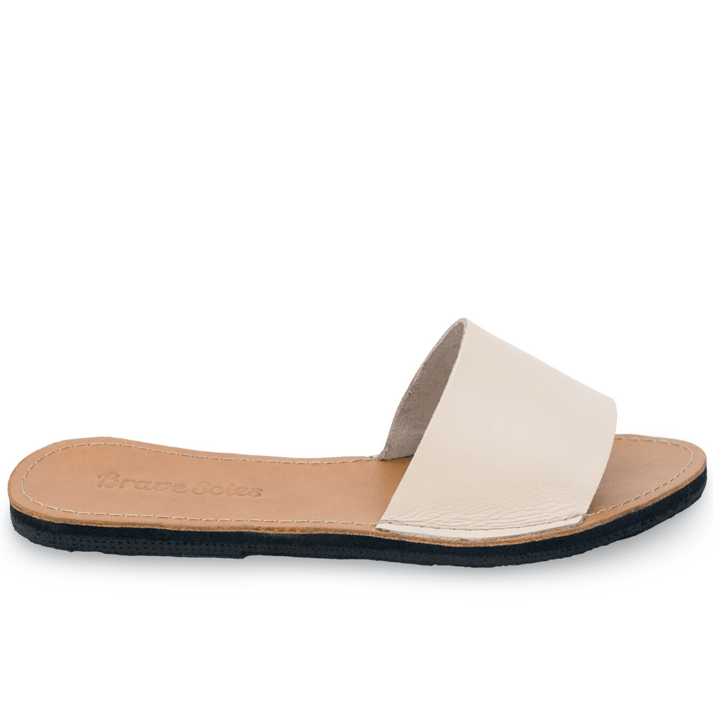 
                  
                    The Linda Leather Slide Sandal
                  
                