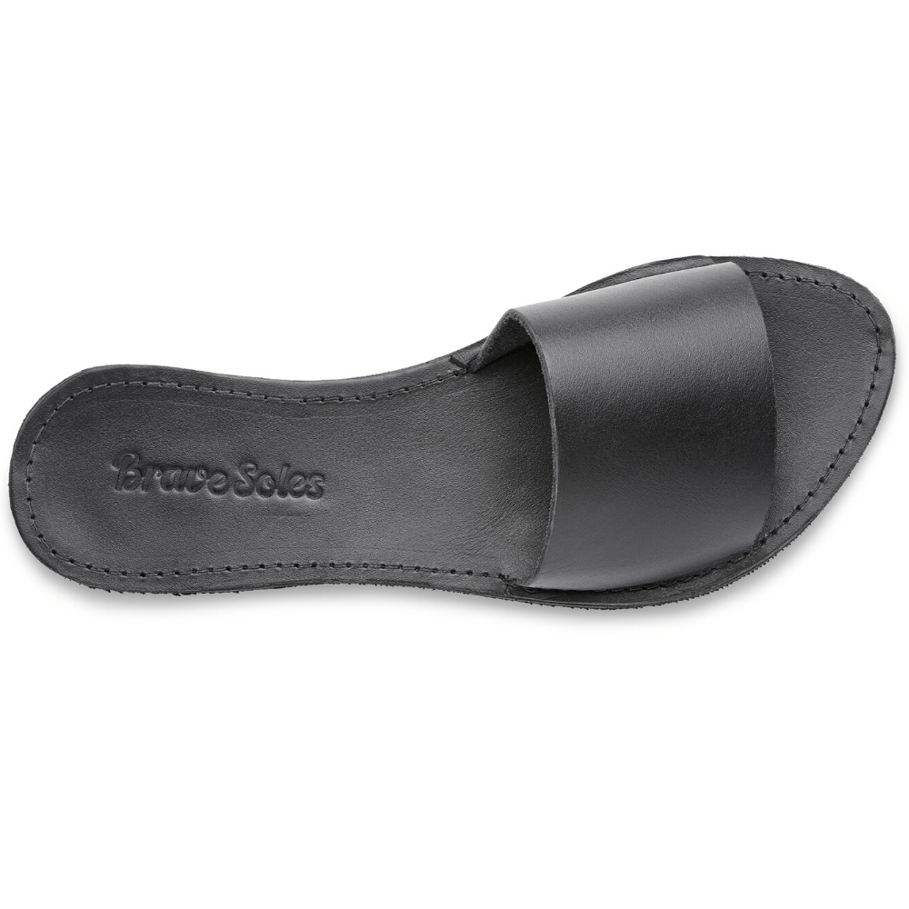
                  
                    The Linda Leather Slide Sandal
                  
                