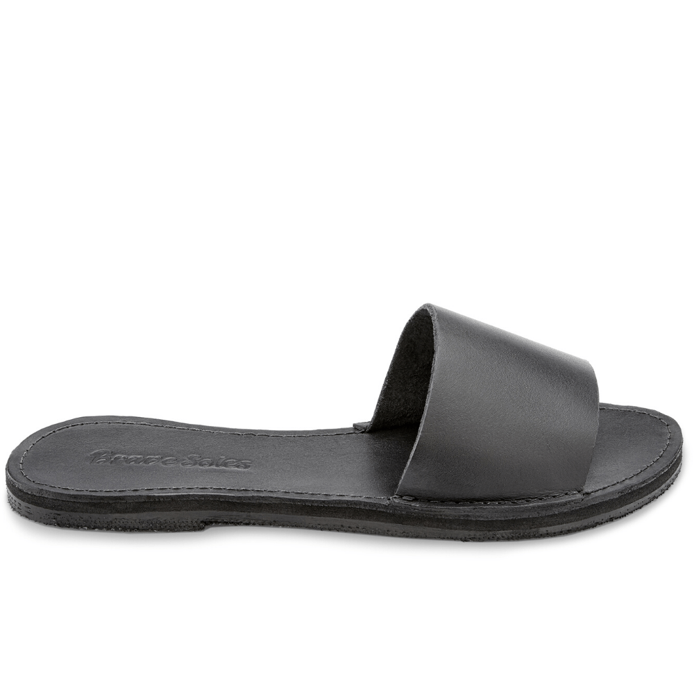 
                  
                    The Linda Leather Slide Sandal
                  
                