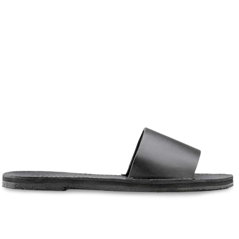 
                  
                    The Linda Leather Slide Sandal
                  
                