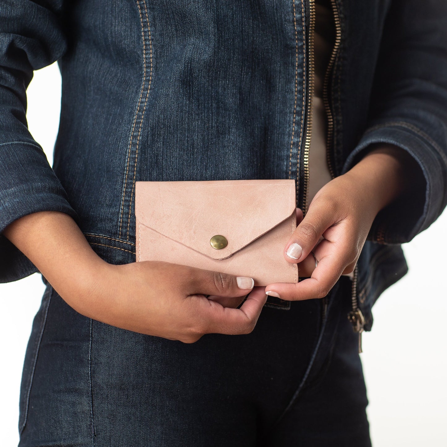 
                  
                    Small Envelope Wallet in Rose Suede
                  
                
