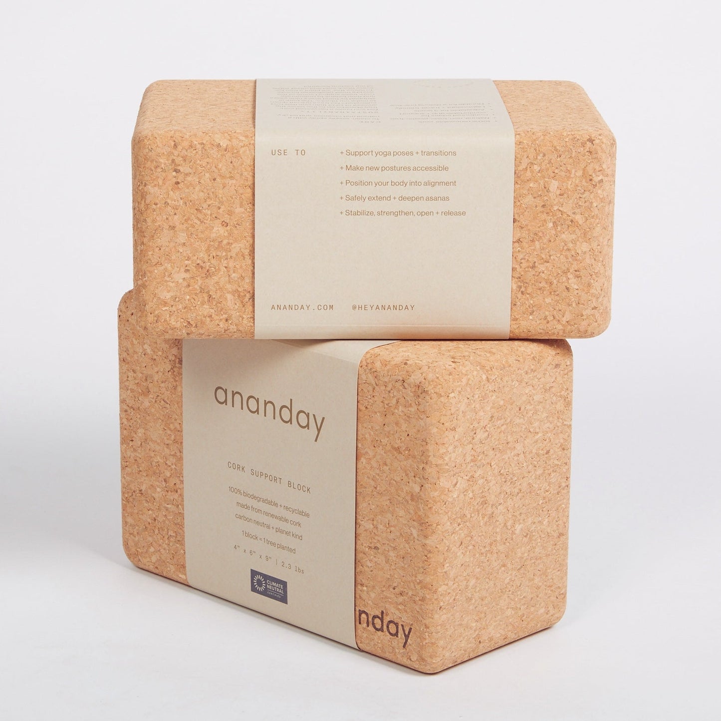 
                  
                    Cork Yoga Block Set by Ananday
                  
                