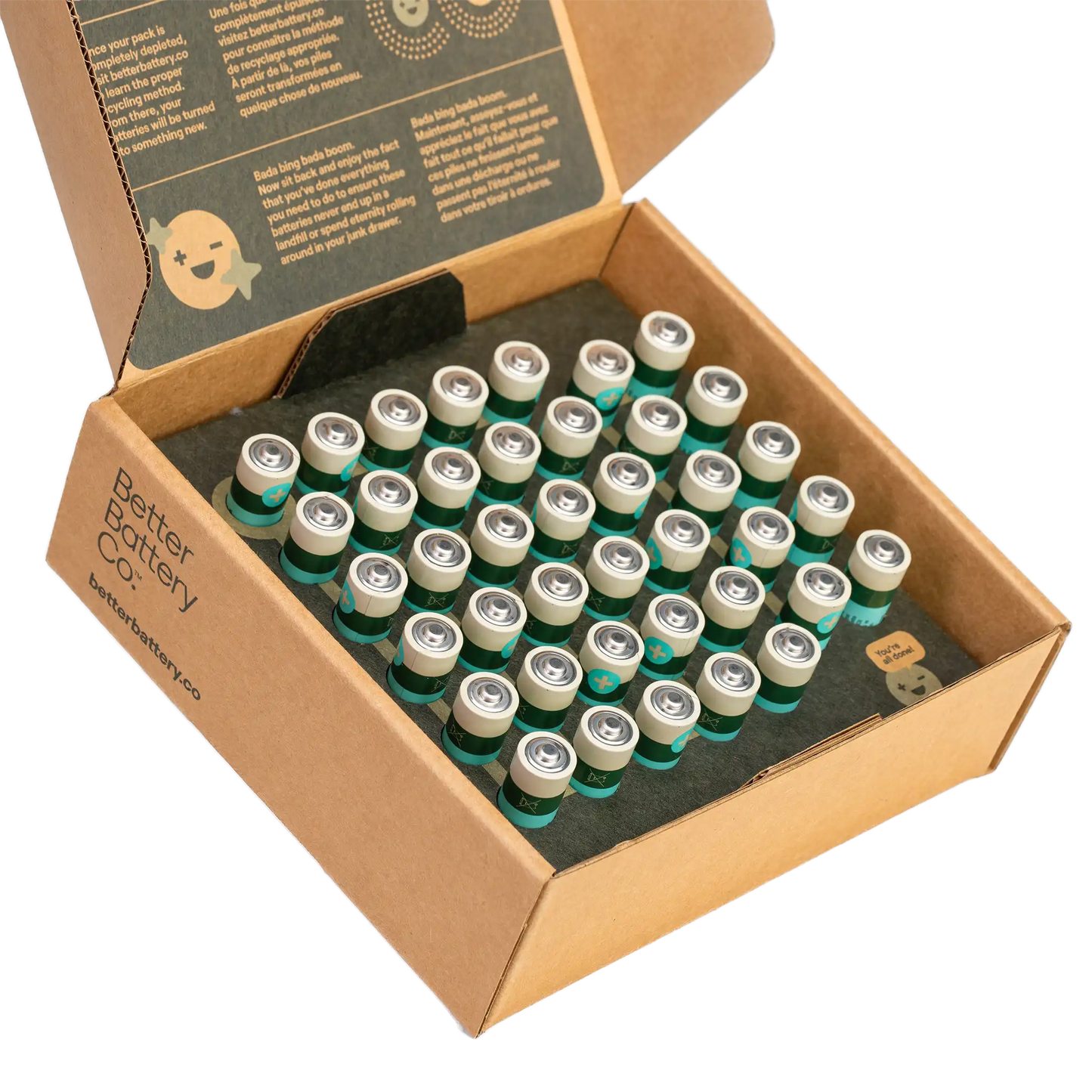 
                  
                    AA Carbon Neutral Recyclable Battery | 40 Pack | by Better Battery Co.
                  
                