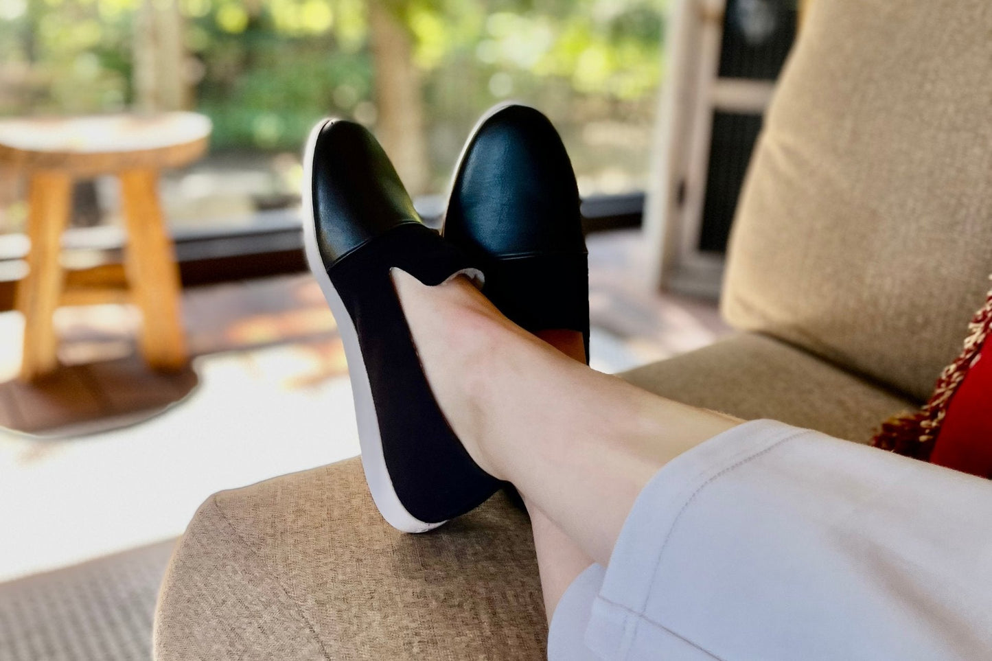 
                  
                    Plant-Based & Recycled Material Black House Loafers by Dooeys
                  
                