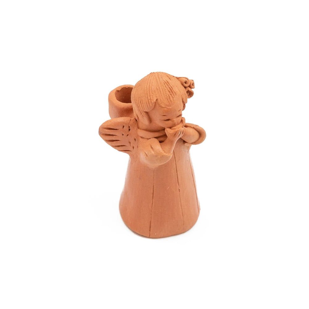 Blushing Angel Terracotta Candle Holder
