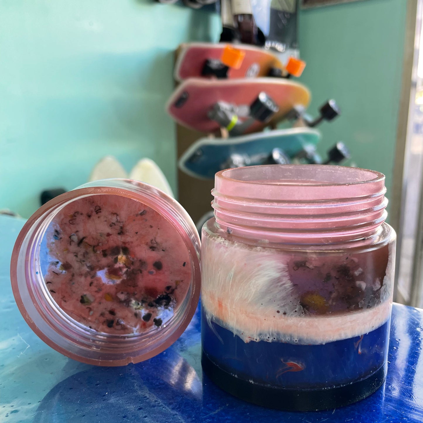 
                  
                    Recycled Surfboard Resin Jar - Large - Assorted Colors by Shred MFG
                  
                