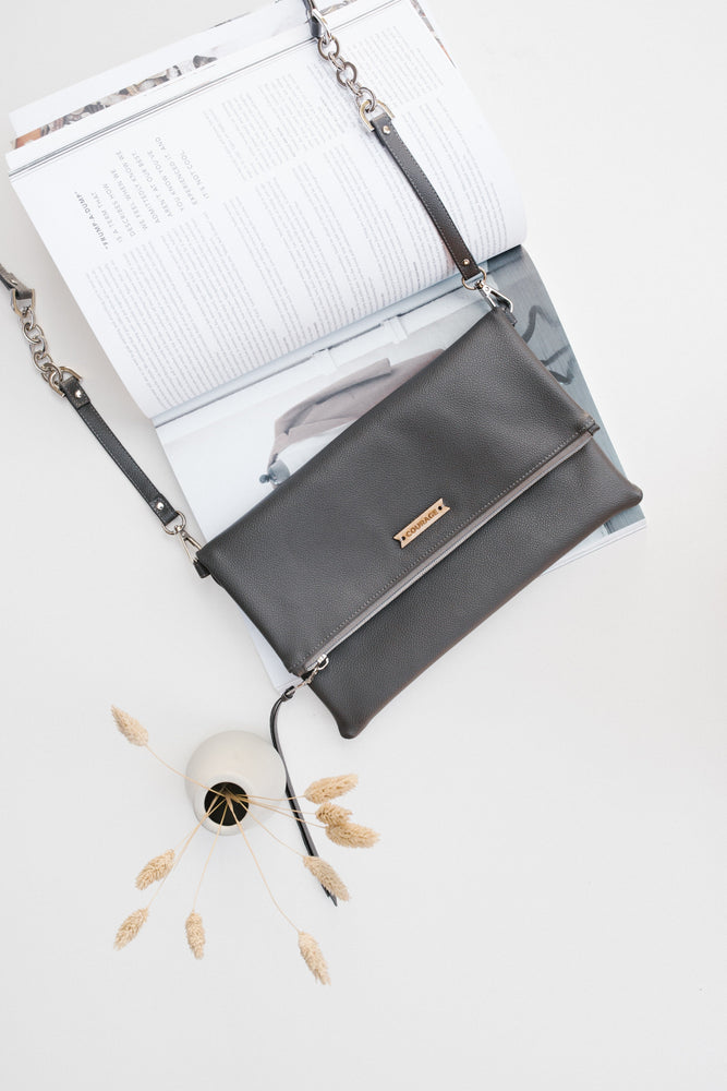 
                  
                    DREAMER foldover bag | CHARCOAL by Carry Courage
                  
                