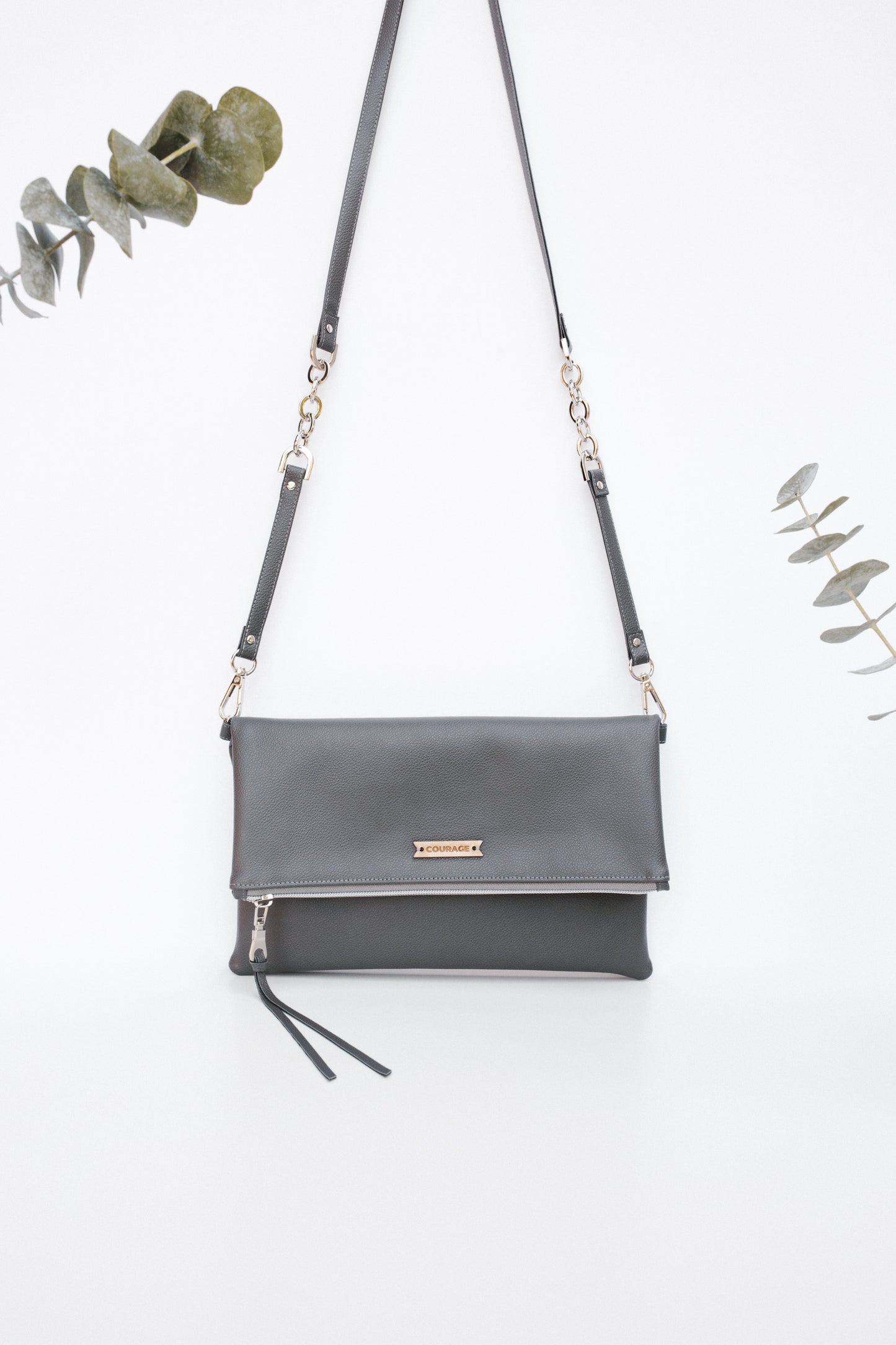 
                  
                    DREAMER foldover bag | CHARCOAL by Carry Courage
                  
                