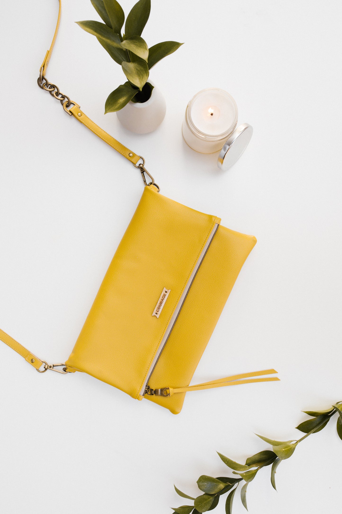 
                  
                    DREAMER foldover bag | MUSTARD by Carry Courage
                  
                