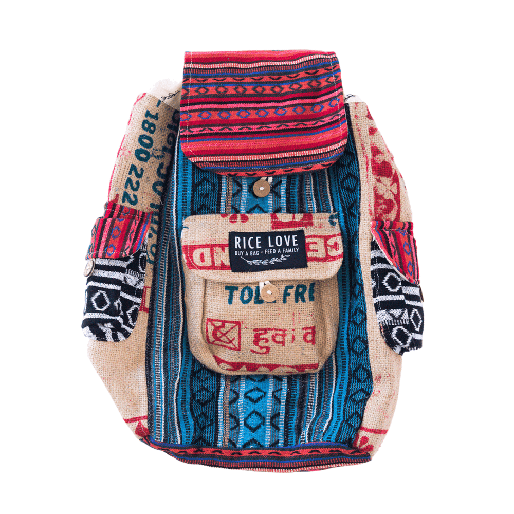 
                  
                    Recycled Rice Bag Travel Backpack by Rice Love
                  
                