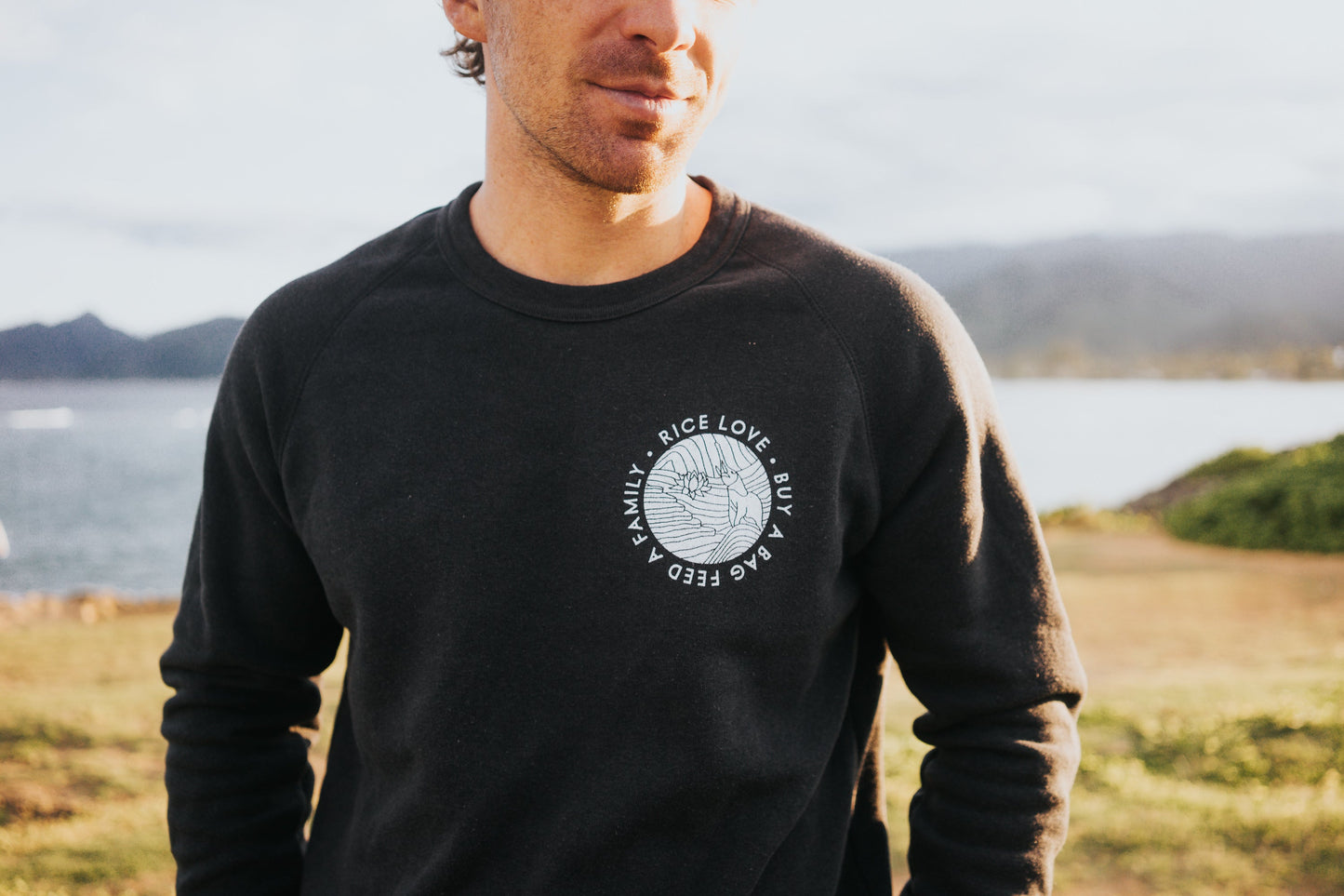 
                  
                    Unisex Sweatshirt - Eco-Fleece - Circle Logo by Rice Love
                  
                