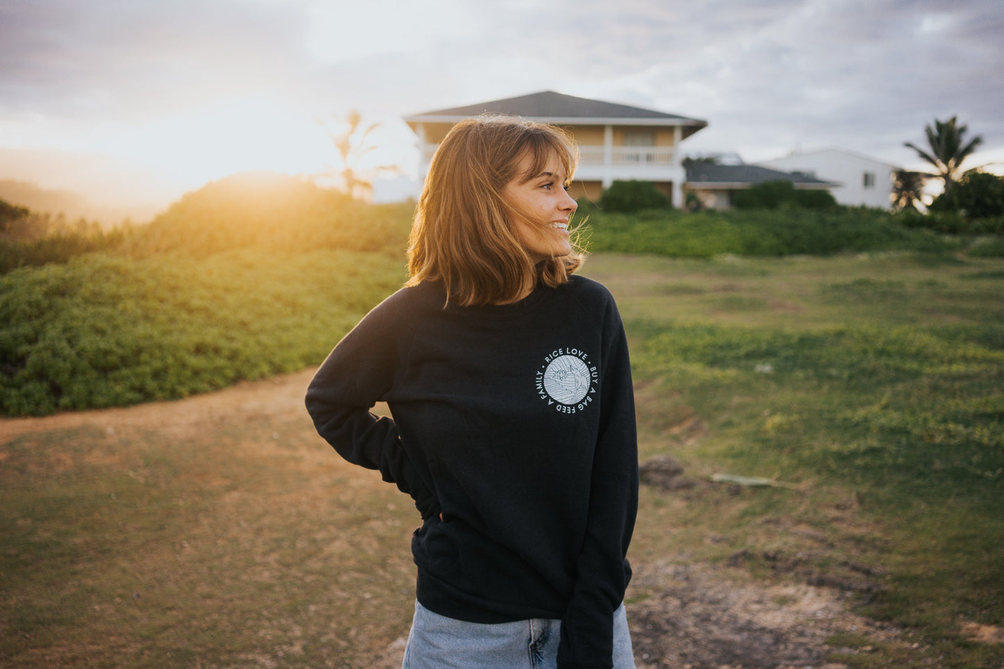 
                  
                    Unisex Sweatshirt - Eco-Fleece - Circle Logo by Rice Love
                  
                