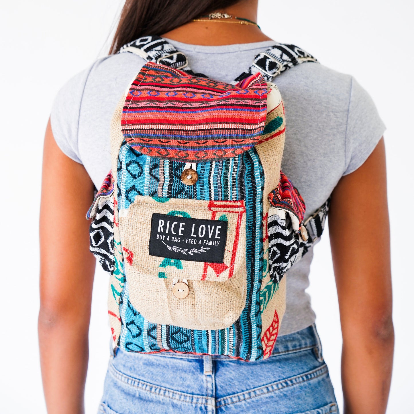 
                  
                    Mini Recycled Travel Backpack by Rice Love
                  
                