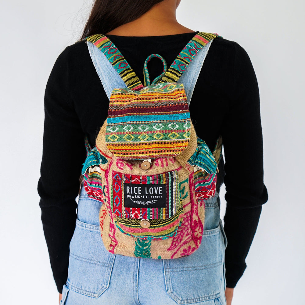 
                  
                    Mini Recycled Travel Backpack by Rice Love
                  
                