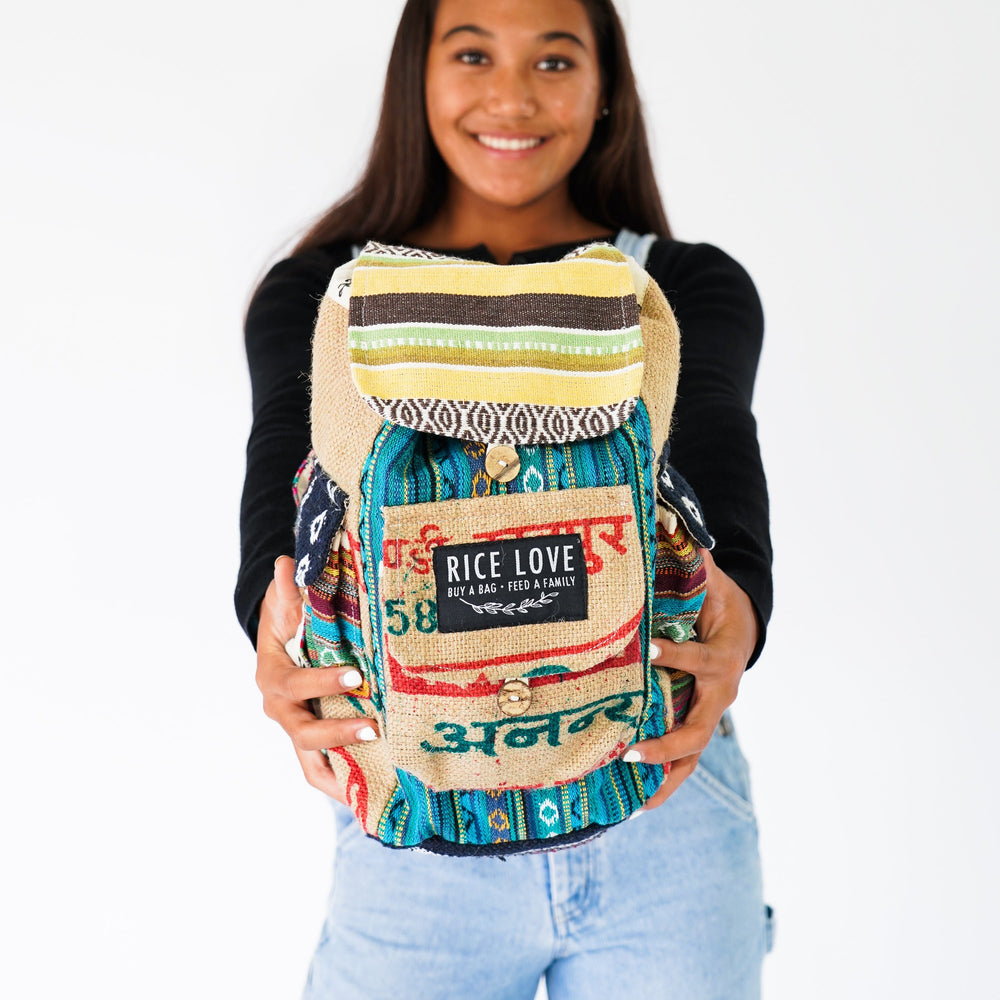 
                  
                    Mini Recycled Travel Backpack by Rice Love
                  
                