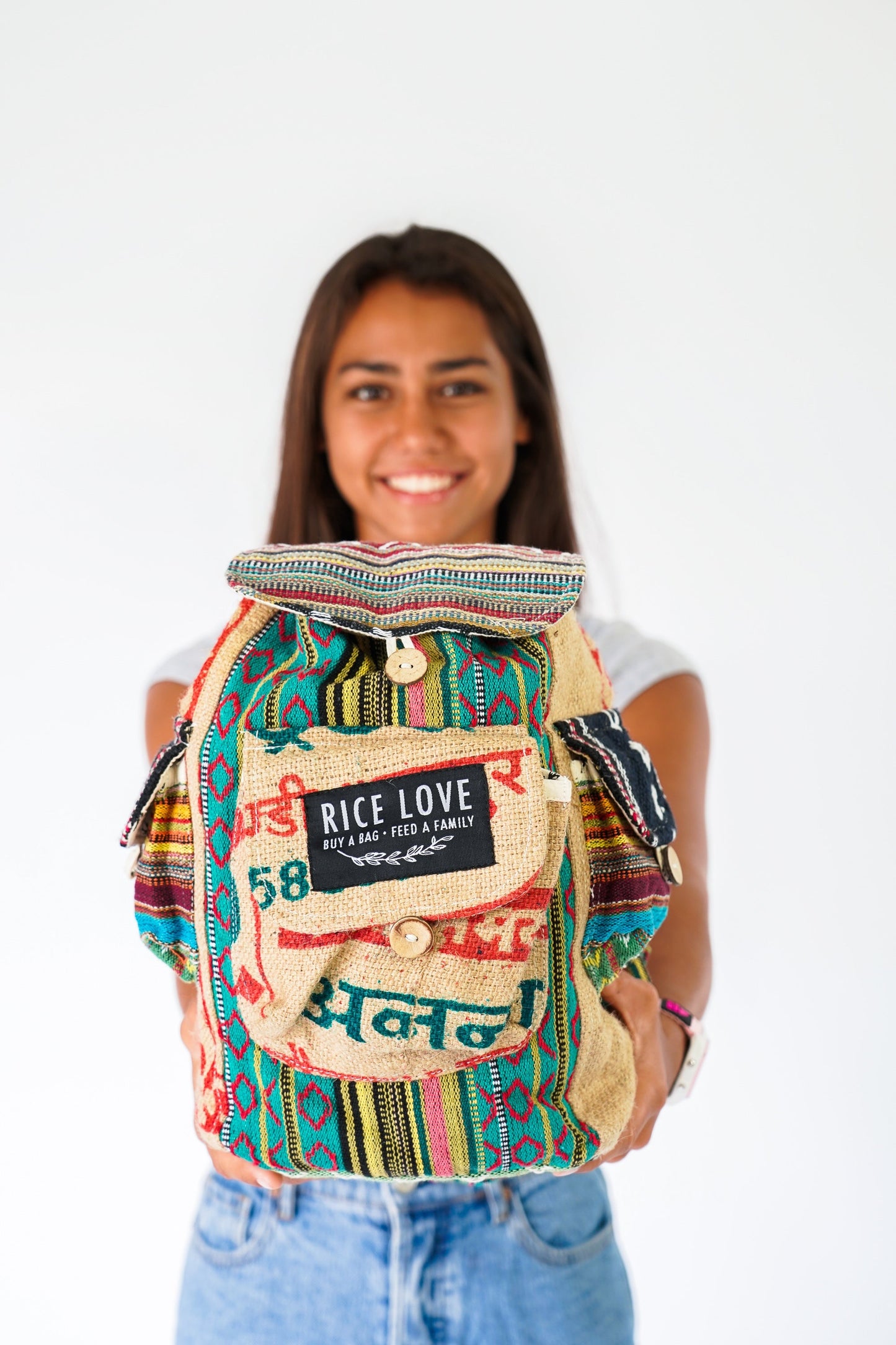 
                  
                    Mini Recycled Travel Backpack by Rice Love
                  
                