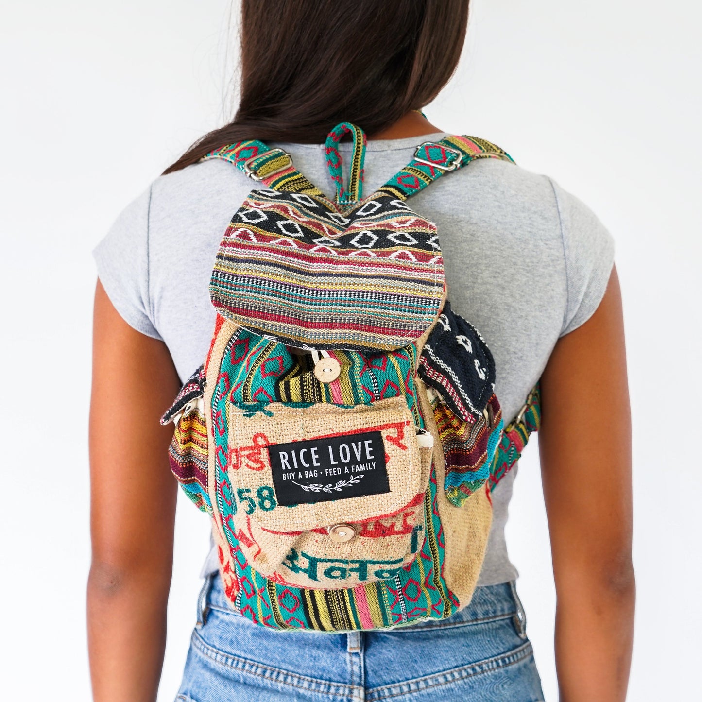 
                  
                    Mini Recycled Travel Backpack by Rice Love
                  
                