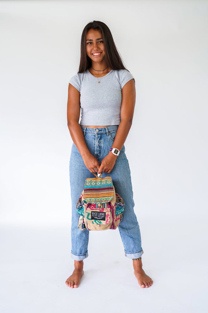 
                  
                    Mini Recycled Travel Backpack by Rice Love
                  
                