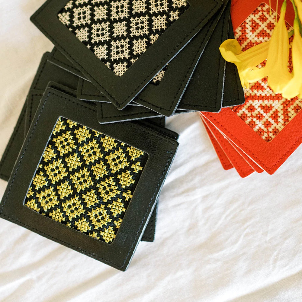 
                  
                    Gold Tatreez Coasters
                  
                