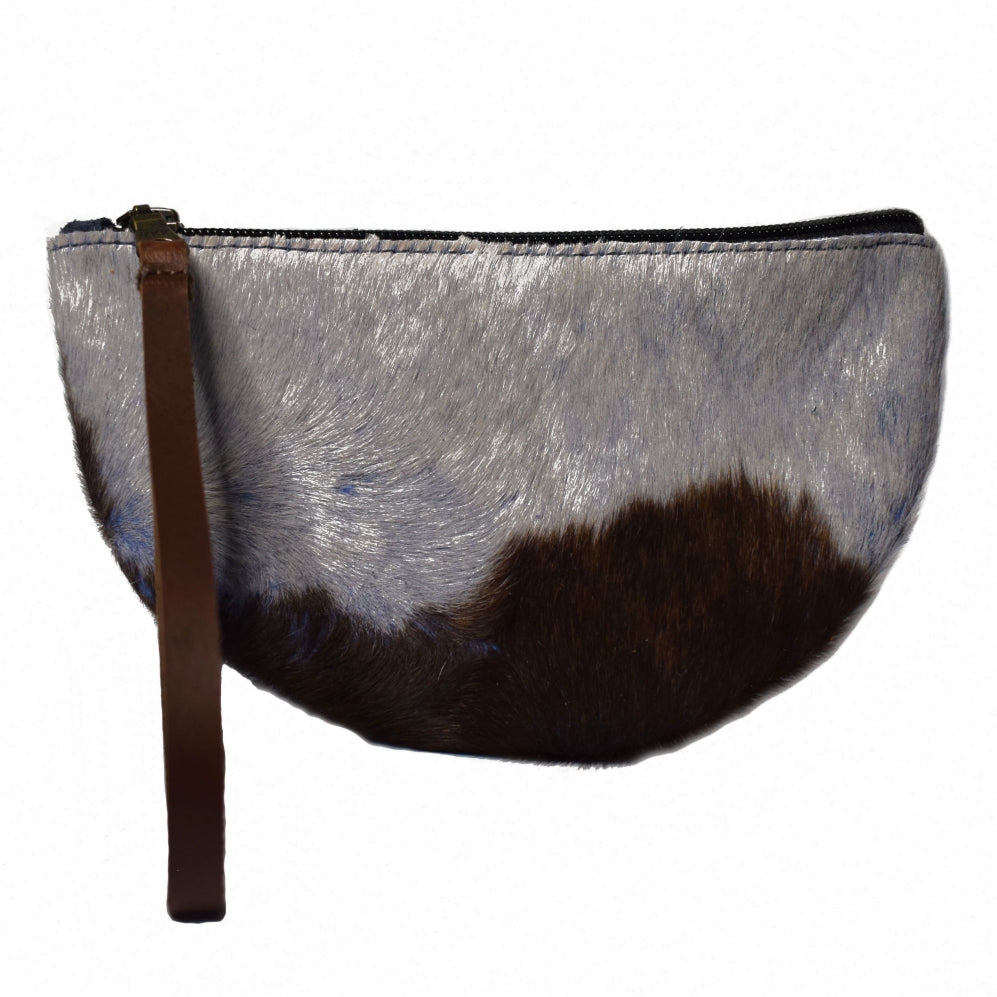 
                  
                    Half-Moon Wristlet in Stone Blue
                  
                