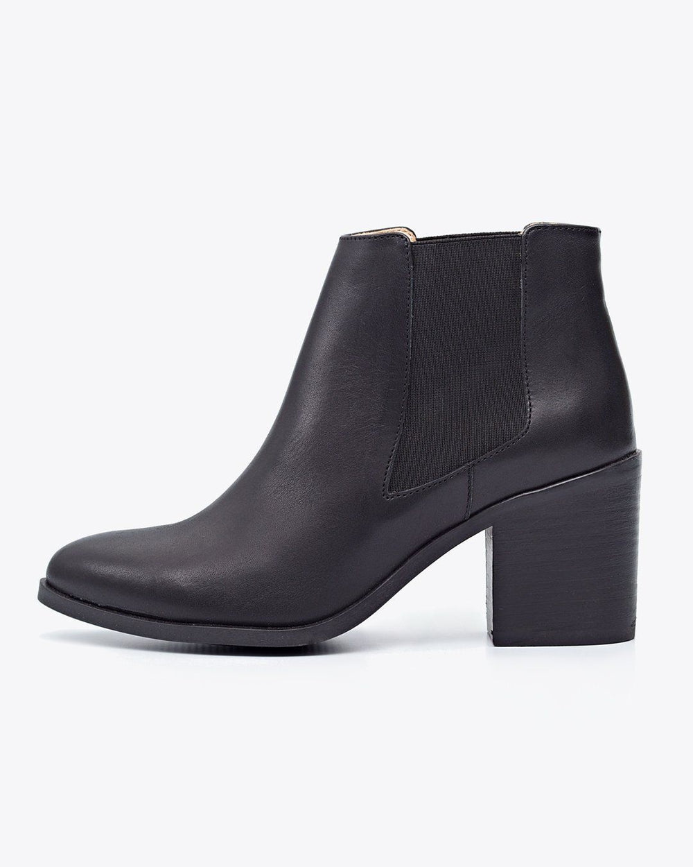 Heeled Chelsea Boot Black